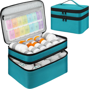 Bolsa Organizadora de Pastillas de Verano, Impermeable, Ligera, de Poliéster, con Doble Capa y Cierre de Cremallera Ajustable - Product Image 1