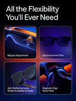 Lunettes intelligentes VITURE Luma Ultra XR/AR 6DoF avec écran ultra-net de 152 pouces, gestes de la main en réalité augmentée et conversion 2D/3D