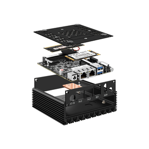 คอมพิวเตอร์ขนาดเล็ก Celeron N3050 N3160 N3700 J4125 ราคาประหยัด ไม่มีพัดลม พร้อมพอร์ต LAN 2 ช่อง 12V พัดลม CPU ในตัว คอมพิวเตอร์ธุรกิจ MCSRP1 ราคาถูก - Product Image 6