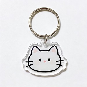 Porte-clés personnalisé imprimé UV double face, porte-clés en acrylique transparent mignon - Product Image 4