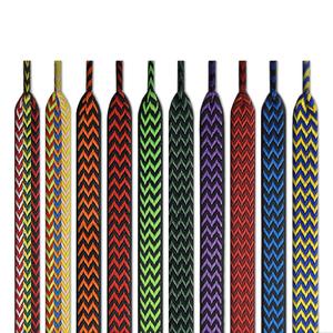 YH LANVIN Unisex Sneaker Cordones 1,5 CM Ancho Zapatos deportivos de metal de moda Impreso Plano Colorido Rosa Negro sobre material de poliéster - Product Image 1