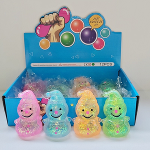 Hot Sale Christmas Tree Snowman Squishy Toy Maltose Transparent Glitter Slow Rising Stress Relief Sensory Fidget Party <b>Gift</b> - Product Image 1