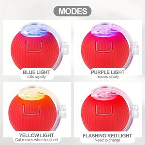 ADZIA - Juguete Interactivo Ecológico para Gatos, Pelota con Cola Reemplazable, Pelota Eléctrica Rodante Automática para Perros, Uso en Interiores, con Cuerda - Product Image 2