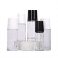 Flacon de parfum vide transparent en verre sodalime avec bouchon à vis 30ml 50ml, emballé en carton