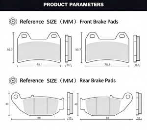 Plaquettes de frein <span class=keywords><strong>moto</strong></span> avant et arrière haute performance pour CFMOTO 675SR-R 675NK CF650-10 CF650-11 – Offre Spéciale - Product Image 6