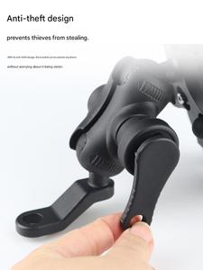 Soporte Antirrobo para Teléfono con Rotación de 360° para Motocicleta y Bicicleta, con Absorción de Impactos, para Navegación Móvil, con Parasol - Product Image 3