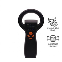 Lector RFID ISO 11784 11785 para Animales, 134.2KHz FDX-B HDX, Escáner Electrónico Portátil de Etiquetas de Oreja