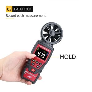 Dijital Anemometre Rüzgar Hızı Ölçer Hava Hızı Akış Ölçer Termometre Hava Akışı Sensörü Ölçüm Cihazı - Product Image 3