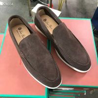 Mocassins Homme Originaux en Daim à Enfiler – Confortables et Polyvalents pour Toutes Saisons – Semelle en Caoutchouc – Modèle LP pour le Commerce International