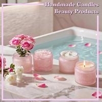 Petits pots en verre décoratifs roses vintage de 4 oz avec couvercles hermétiques en bambou pour épices de cuisine, fabrication de bougies, salle de bain