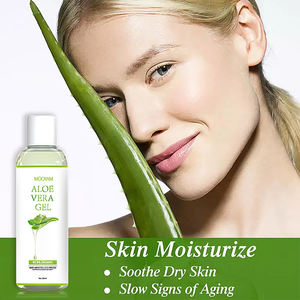 얼굴 마사지 젤 알로에 베라 OEM 개인 라벨 99.9% 순수 천연 유기농 추출물 진정 알로에 베라 젤 얼굴 피부 - Product Image 3
