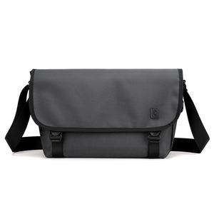 Sac bandoulière carré grande capacité en nylon pour homme, sac messager professionnel multi-poches avec fermeture éclair - Product Image 3