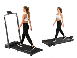 EU NEW OEM/ODM Factory Foldable LED Display Manual Incline Dual-speed 0.75HP Adjustable Handrail <b>ABS</b> Material - Product Image 1