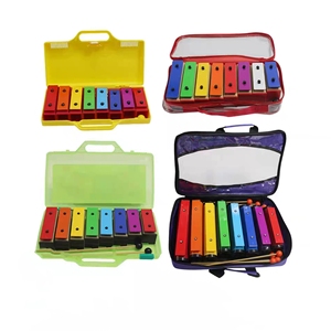 Xilófono de 8 Notas con Campanas Resonadoras Coloridas, Bloques de Tono Metálicos Individuales, con Estuche, Instrumento de Percusión Orff para Niños - Product Image 6