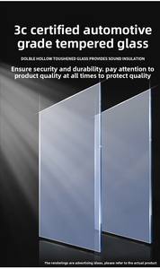 <span class=keywords><strong>Porte</strong></span> pliante accordéon personnalisée durable avec verre trempé et isolation thermique pour salle de bain, balcon/terrasse/bureau - Product Image 4