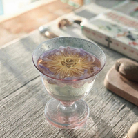 Bunga Teratai Biru Utuh YUNNAN Teh Bunga Herbal Detoks Aromatik Alami Nymphaea Caerulea Teh Kemasan Kelas Atas |   Logo Kustom