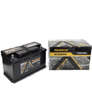 AMATA 58043 12V80AH 자동차 배터리 딥 사이클 충전식 납산 배터리