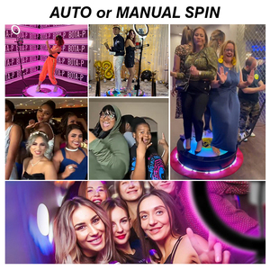 Vòng Xoay Ảnh Tự Sướng Ma Thuật 370 369 360 Độ Cam Quay Video Điện Thoại Máy Ảnh Photobooth 360 Ảnh Gian Hàng Máy Tự Động Cho Đảng - Product Image 5