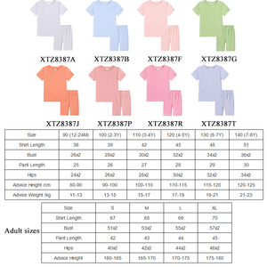 Ensemble de vêtements assortis pour maman et moi, été 2026, ensemble de pyjamas en coton côtelé 2 pièces, ensembles de vêtements pour filles, vente en gros - Product Image 4