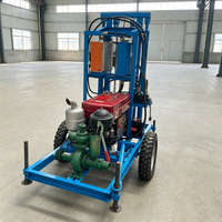 Petite machine de forage rotative manuelle électrique portable, pour puits d'eau, profondeur max. 200 m, diamètre de forage 50-300 mm