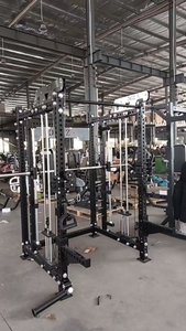 Nouvelle arrivée, rack multifonctionnel commercial - <span class=keywords><strong>Cage</strong></span> de <span class=keywords><strong>musculation</strong></span> robuste pour squats, développé couché et tractions, rack multifonctionnel - Product Image 2