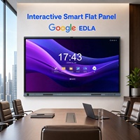 Interaktives Smart Whiteboard 65/75/86/98 Zoll Ultra HD 4K LED-Panel 50-Touch All-in-One Display Duale Kamera Android/Windows OS