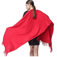 Haute qualité femmes doux Long gland cachemire écharpe nouvelle couleur sergé chaud châle pour automne parfait hiver accessoire de mode