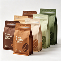 Offre Spéciale – Sacs à café biodégradables refermables avec impression en héliogravure, en PET de qualité alimentaire, 100g, 250g, 500g, 1kg, recyclables, avec soufflet de fond