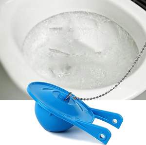 Repuesto de Obturador de Inodoro de <span class=keywords><strong>3</strong></span> Pulgadas, Obturadores Ahorradores de Agua, Sello de Goma de Larga Duración, Cadena de Acero Inoxidable para Baño, 2 Años - Product Image 5