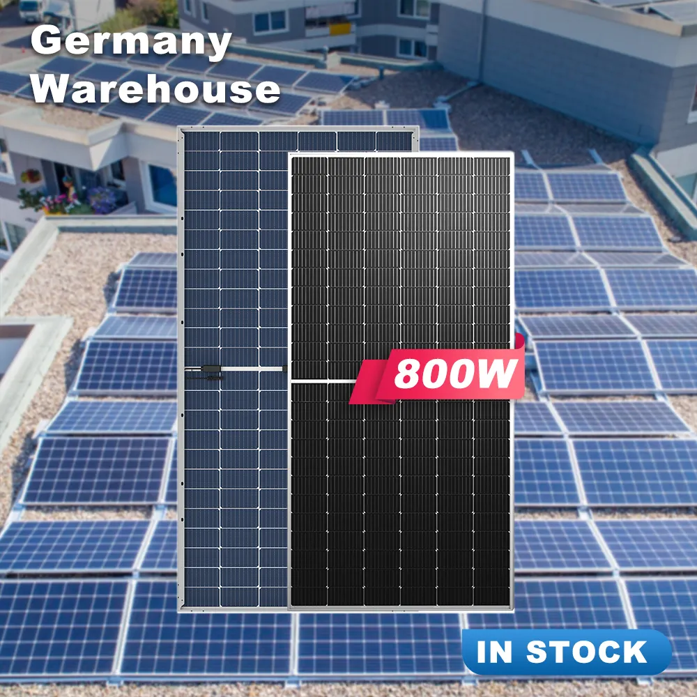 Armazém da UE em estoque Risen TW LONGI SUNTECH JA Tsun painéis de células solares 400-450 W sistema de painéis solares módulo de painéis solares