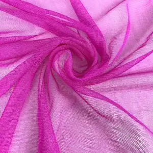 Tulle 100% Silk Tulle Mesh Fabric For Wedding Dresses Knitted Silk Netting In 100% Mulberry Silk