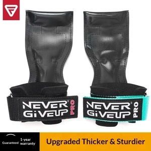 Gants de fitness VG Pro Assist avec protection épaissie pour la paume et <span class=keywords><strong>support</strong></span> pour le poignet, pour soulevé de terre, haltérophilie, remise en forme, remorquage, tractions, et ceinture de préhension auxiliaire pour barre. - Product Image 1