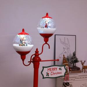 <span class=keywords><strong>Farola</strong></span> navideña musical artesanal festiva con farol musical que sopla nieve para iluminación navideña decorativa - Product Image 4