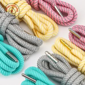 Cordones personalizados para sudaderas con agujeta metálica, estilo nuevo, para zapatillas de poliéster, de una sola capa - Product Image 1