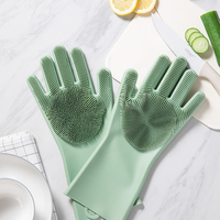 Fabricants de gants de vaisselle en silicone Gants de vaisselle imperméables de cuisine pour femmes Artifact ménager