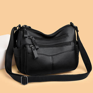 女式斜挎包 2025 新款软质 PU 皮革两肩带时尚百搭斜挎包批发 - Product Image 1