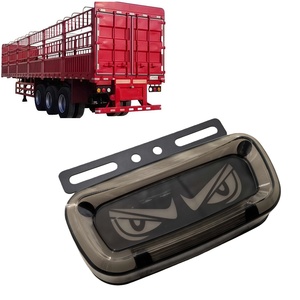 Pièces d'éclairage de camion de haute qualité, style œil de démon, LED coloré, lumière latérale 24V 100W universelle pour remorques et camions - Product Image 5