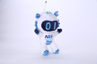 Porte-clés en peluche Mascotte Dragon TechStyle personnalisé, fabriqué en Chine, avec slogan imprimé sur mesure, mini créature en peluche