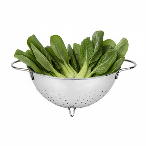 Colador de Acero Inoxidable Grande, Cesta de Drenaje para Cocina, Lavabo para Lavar Frutas, Duradero, Solo Lavar a Mano - Product Image 4