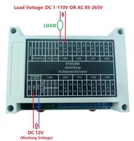 8 canaux DC 12V 433M retour télécommande Lora relais commutateur Module RTTXA08 RTRXB08 Kit