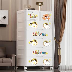 Juego de Muebles Infantiles con Diseño de Dibujos Animados, Armario de Almacenamiento, Armario de Plástico <span class=keywords><strong>para</strong></span> <span class=keywords><strong>Ropa</strong></span> - Product Image 5