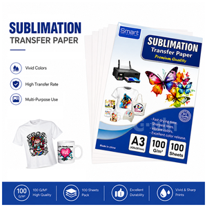 Papier de transfert par sublimation A3, 100 feuilles, 100 g/m², film de transfert thermique pour impression jet d'encre pour t-shirt, tasse, casquette - Product Image 4