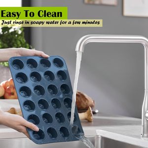 Không dính 24 <span class=keywords><strong>Mini</strong></span> ly nướng bánh Silicone Muffin <span class=keywords><strong>Pan</strong></span> - Product Image 3