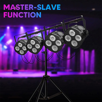 4x50W blanc chaud + blanc froid LED plat 220W Cob LED Par Wash Stage Light