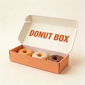 Boîtes en papier pour beignets en gros, boîtes en papier de qualité alimentaire, emballages pour bonbons, biscuits, mochi, gâteaux et snacks - Product Image 2