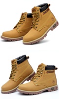 Chaussures de sécurité industrielles bon marché à bout en acier pour hommes, chaussures de travail légères pour le sport, chaussures de sécurité imperméables