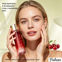 Tonique Visage Apaisant et Hydratant aux Herbes Naturelles Bio, à la Cerise, à la Levure de Tremella, à l'Extrait de Glycyrrhiza (Sureau), à l'Acide Folique