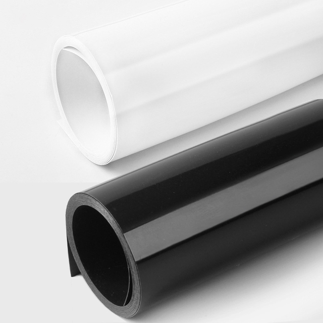 70*140cm/120*200cm Pvc Matte Reflective Black And White Dual Side Photography Backdrop For Video Studio Backgrounds