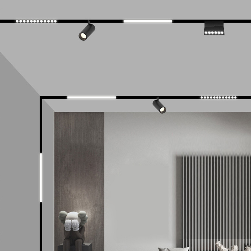 Invisible track embedded 48v magnetic led