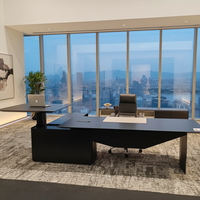 Bureau de direction moderne et simple, style Taipan, luxe léger, réglable en hauteur, avec plateau supérieur en bois, modèle 2025 Fashion Boss.